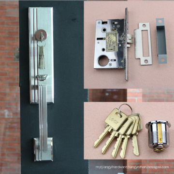 Front door lock with big plate for design wood door lock software security lock set